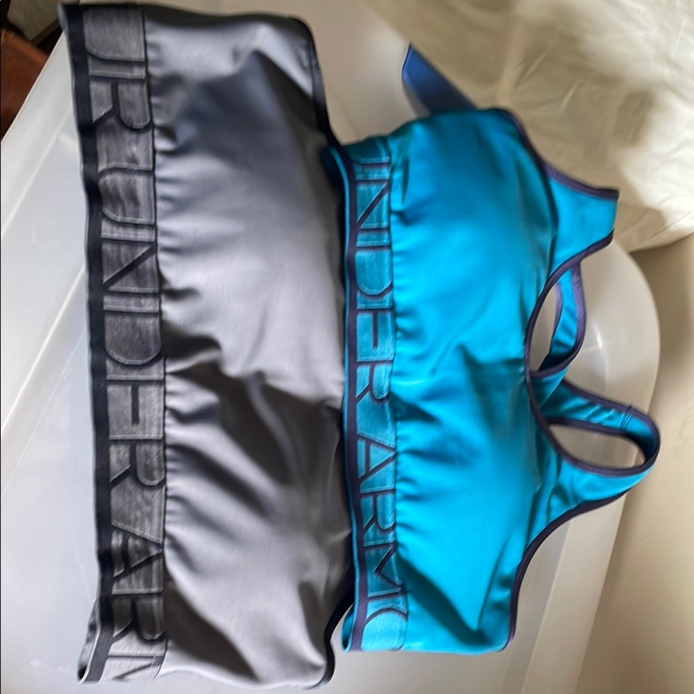Under Armour Blue and Gray Sports Bra